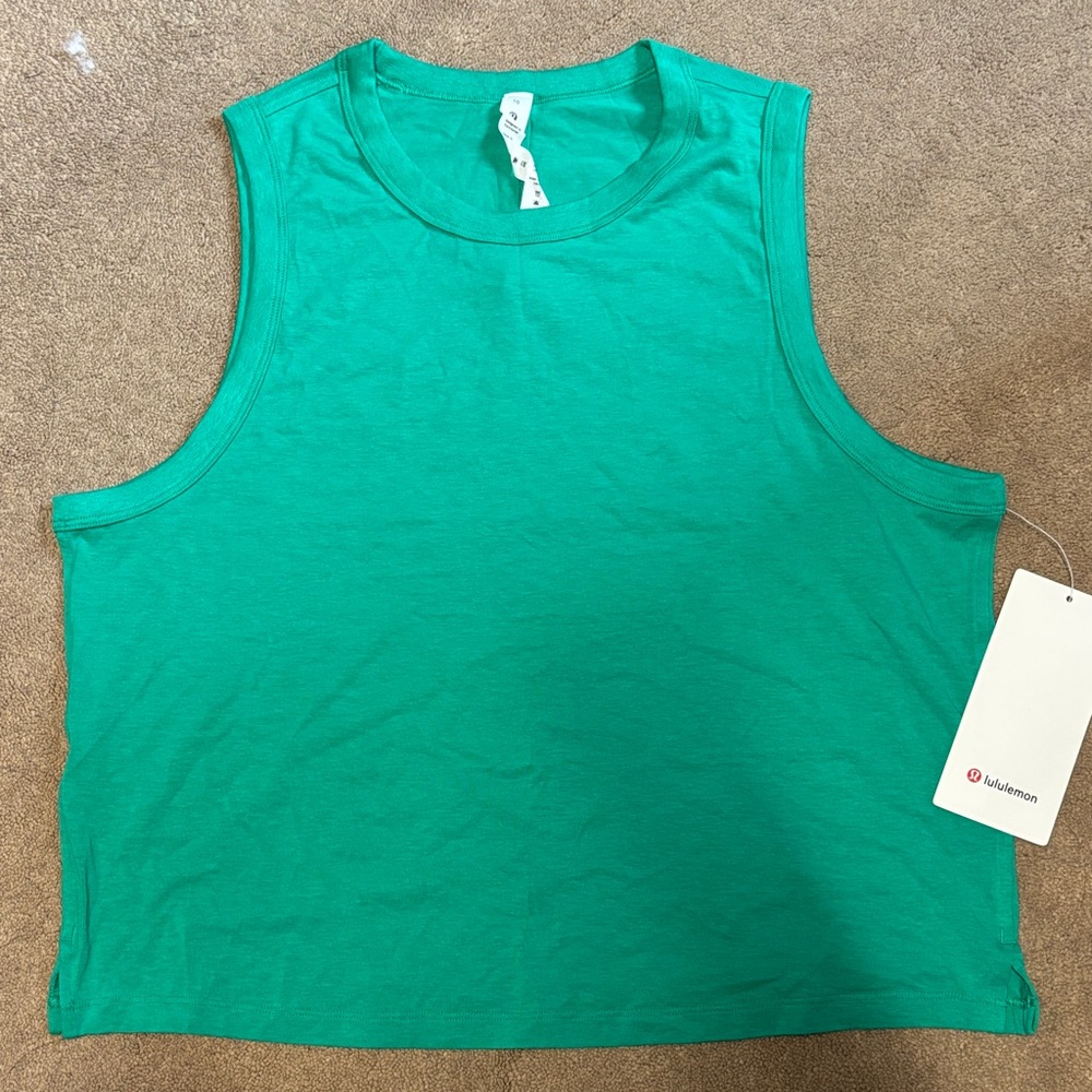 lululemon athletica Vibrant Green Muscle Tee
